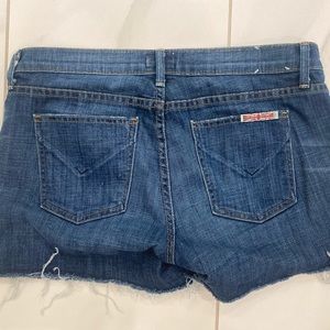 Hudson Denim Shorts, Size 27, Dark distressed wash